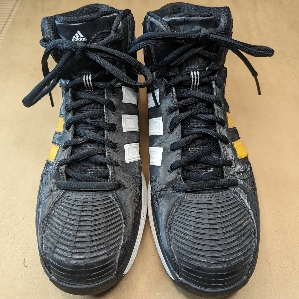Adidas Pro Model 0 Men's G22882 Black White Basketball Shoes Sneakers Size 12.